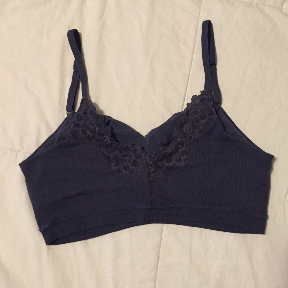 Navy camisole material bralette